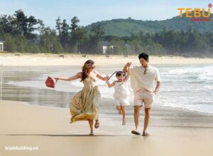 trò chơi team building trên biển không cần dụng cụ
